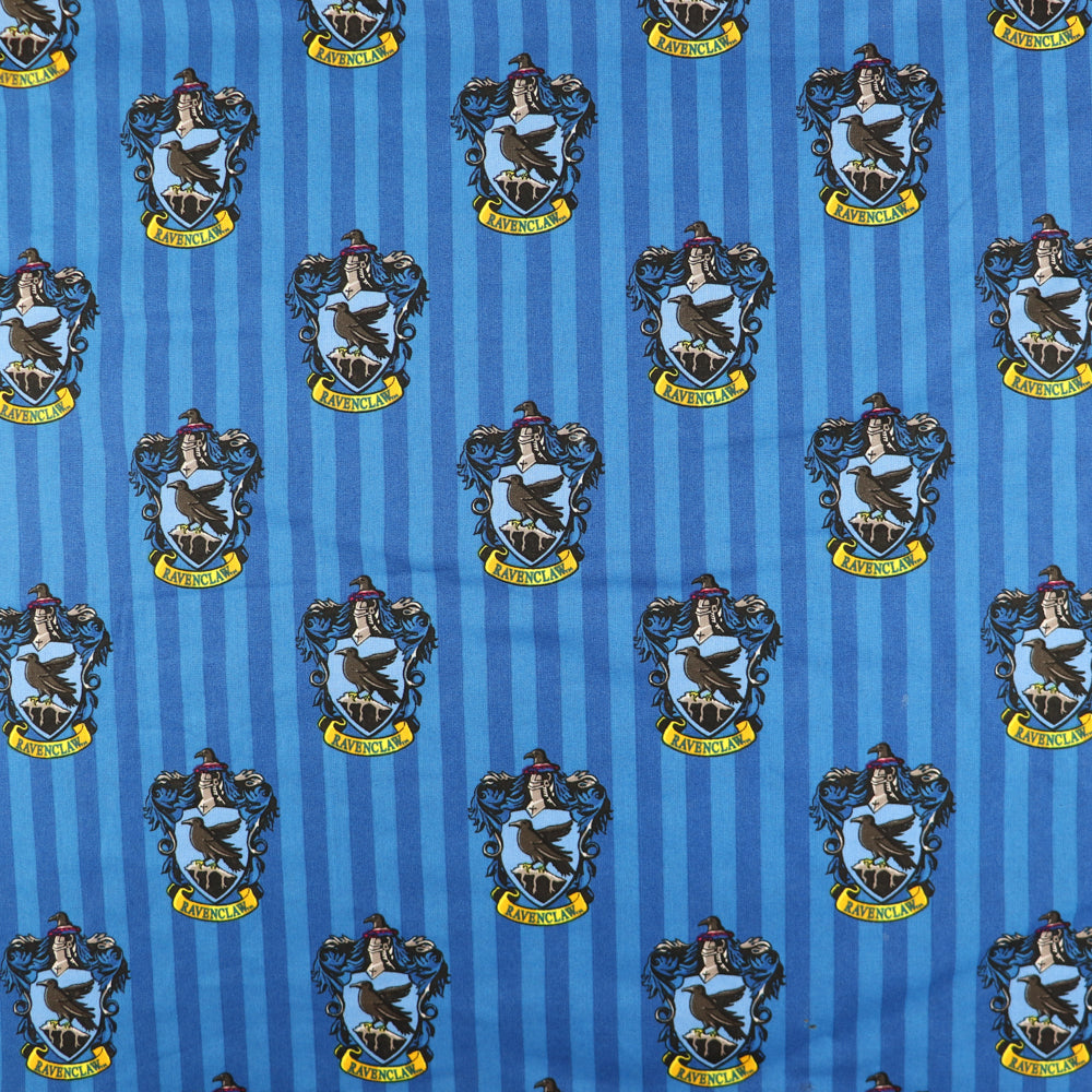 Ravenclaw Stripe Harry Potter Cotton Fabric 0.78 Metres