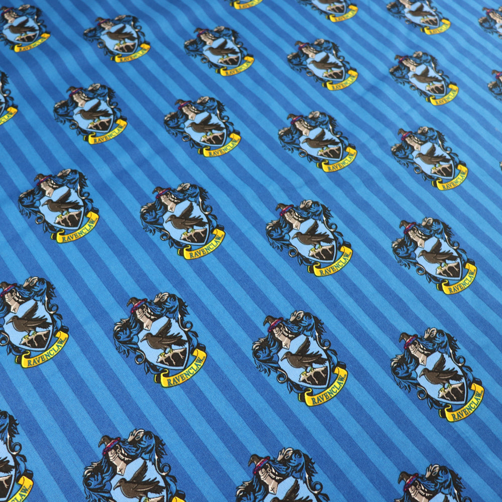 Ravenclaw Stripe Harry Potter Cotton Fabric 0.78 Metres
