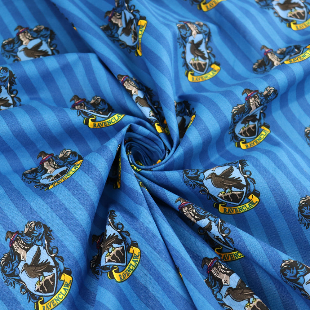 Ravenclaw Stripe Harry Potter Cotton Fabric 0.78 Metres