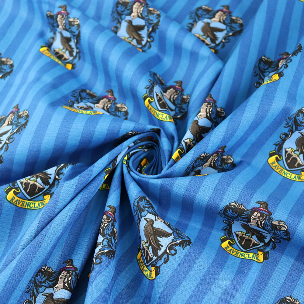 Ravenclaw Stripe Harry Potter Cotton Fabric 0.78 Metres