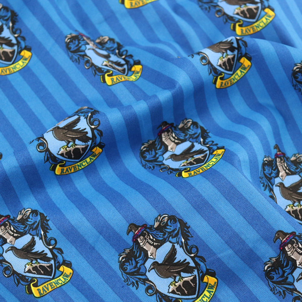 Ravenclaw Stripe Harry Potter Cotton Fabric 0.78 Metres