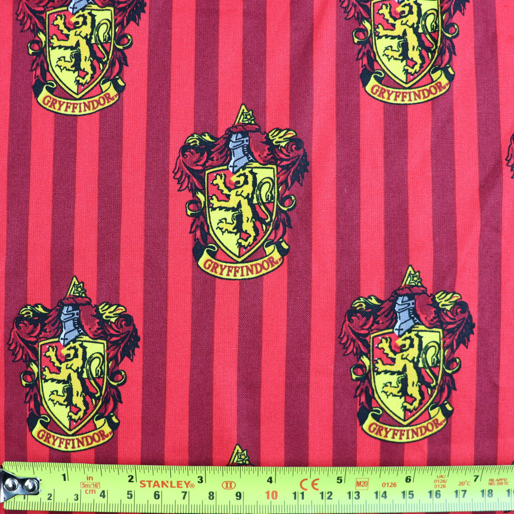 Gryffindor Red Harry Potter Cotton Fabric 0.4 Metres