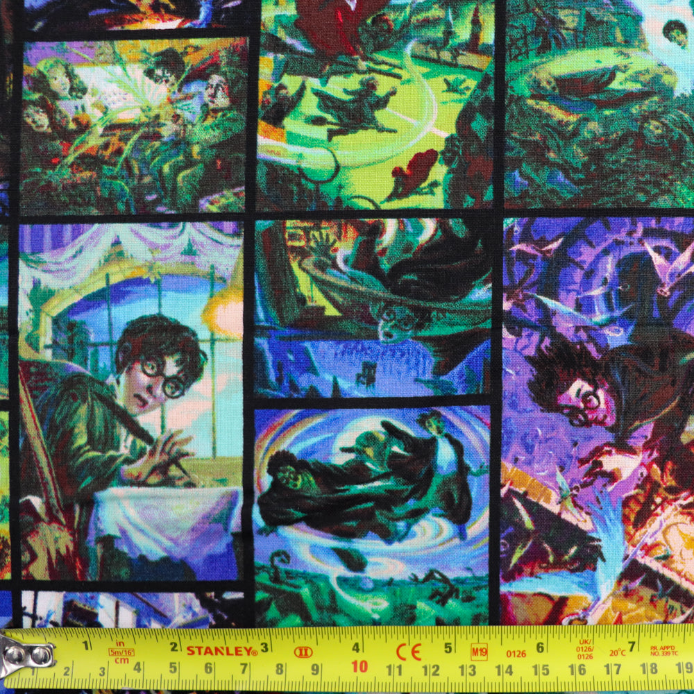 Harry Potter Film Scenes Cotton Fabric 0.8 Metres