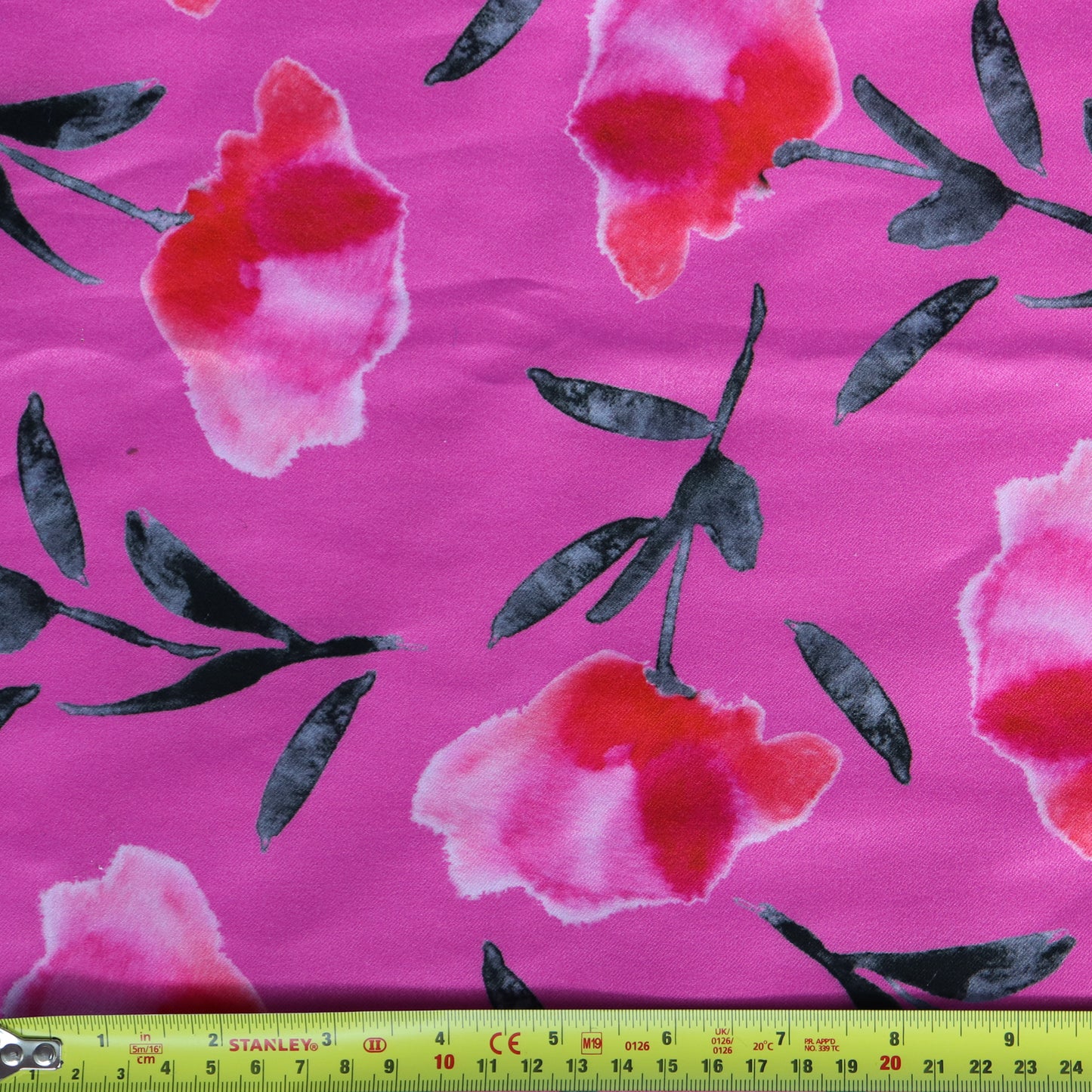 Pink Floral Bengaline (24E)