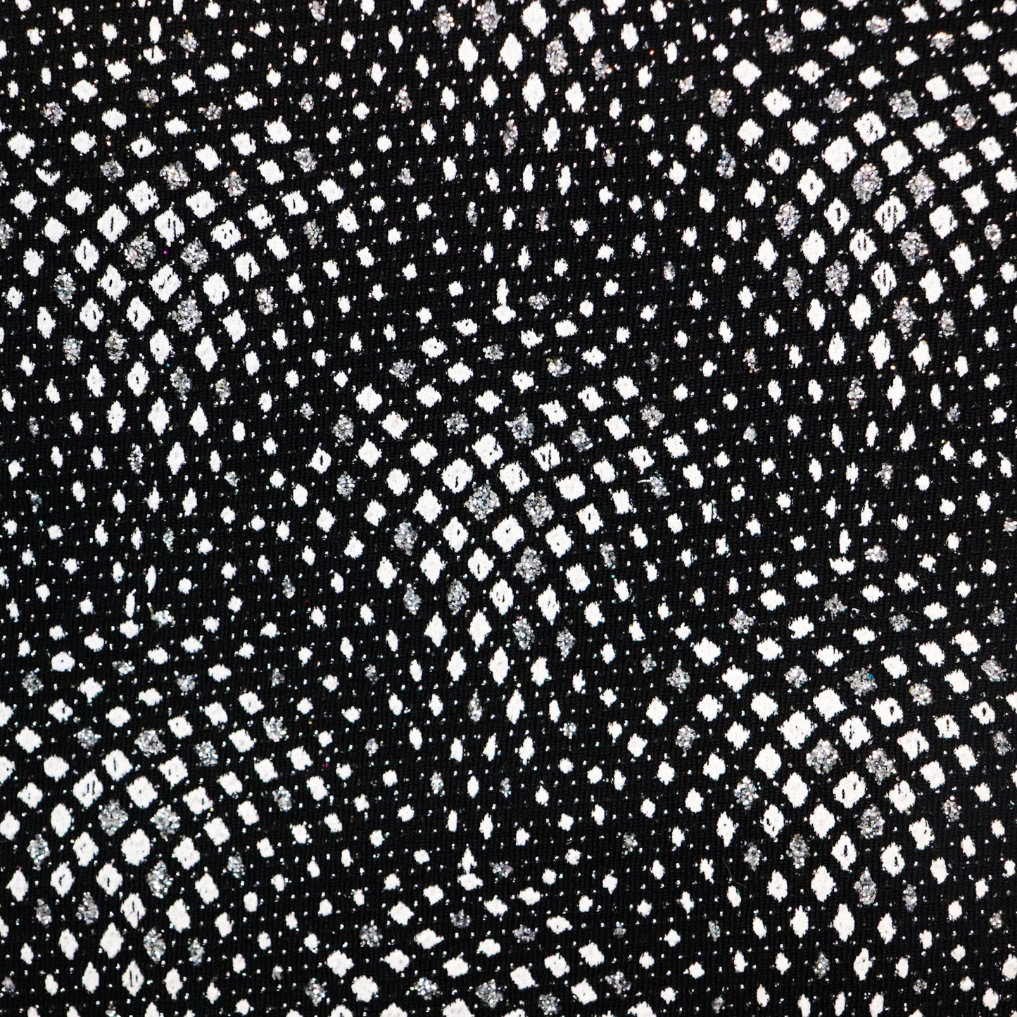 Geometric Silver Lurex