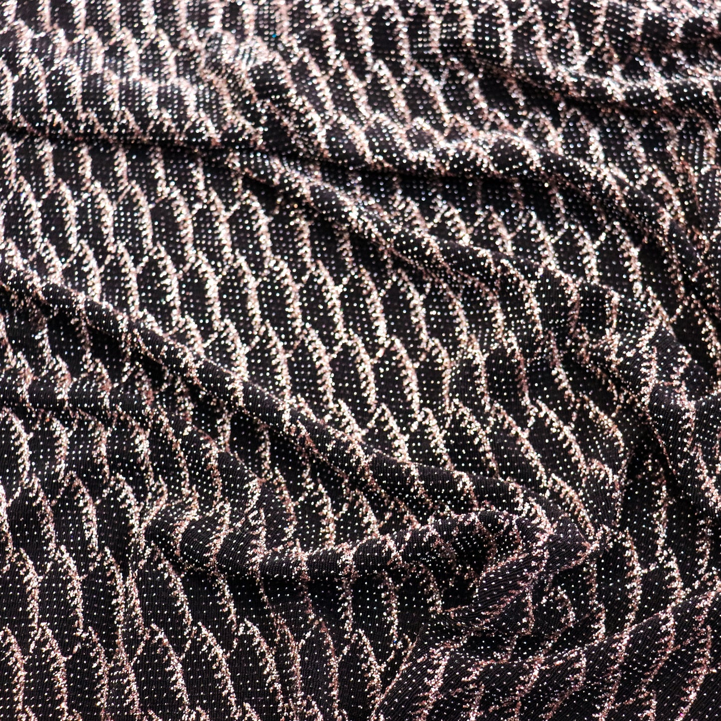 Rose Gold Glitter Lurex