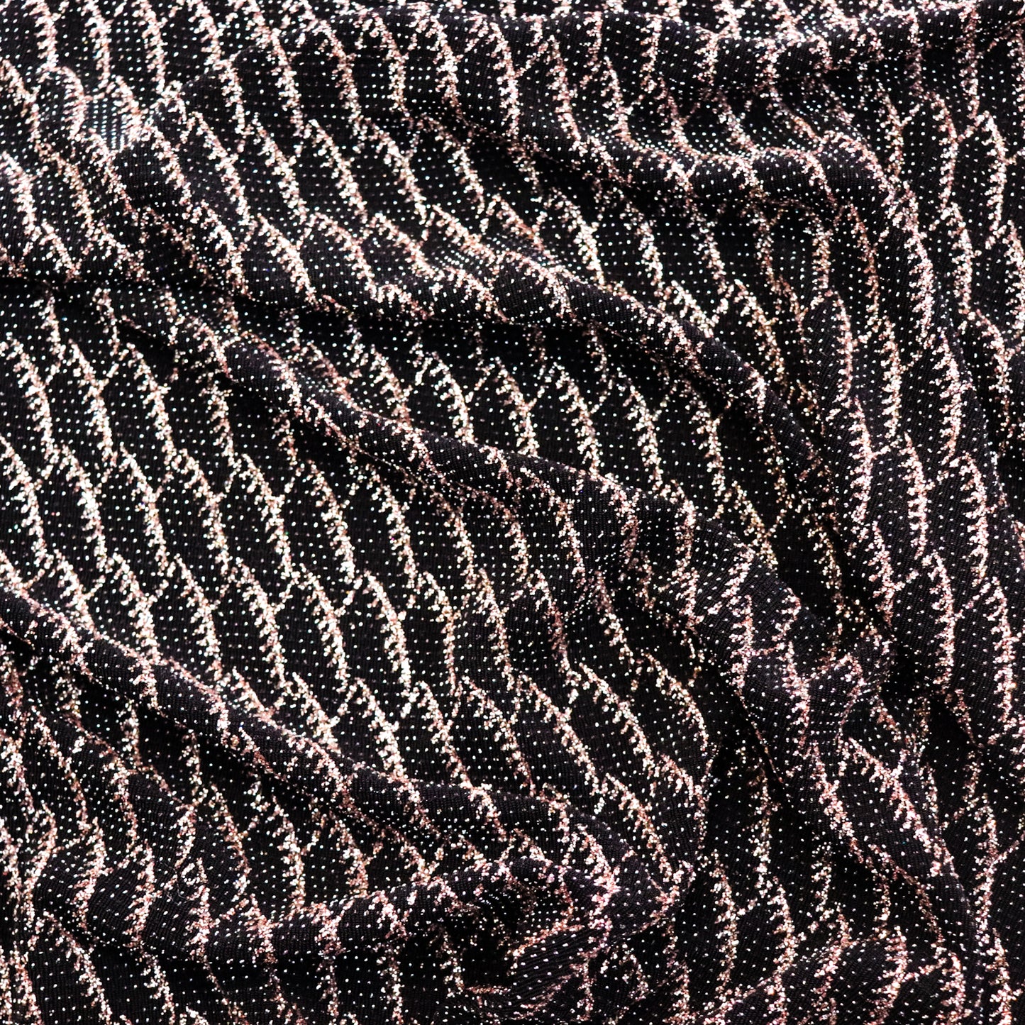 Rose Gold Glitter Lurex