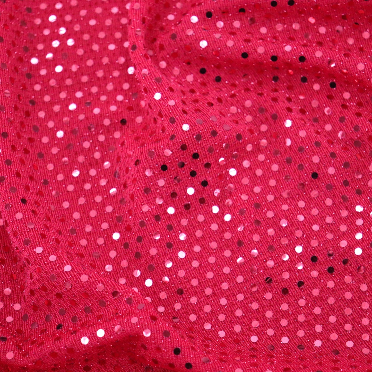 Red Sequin Lurex 1.6m