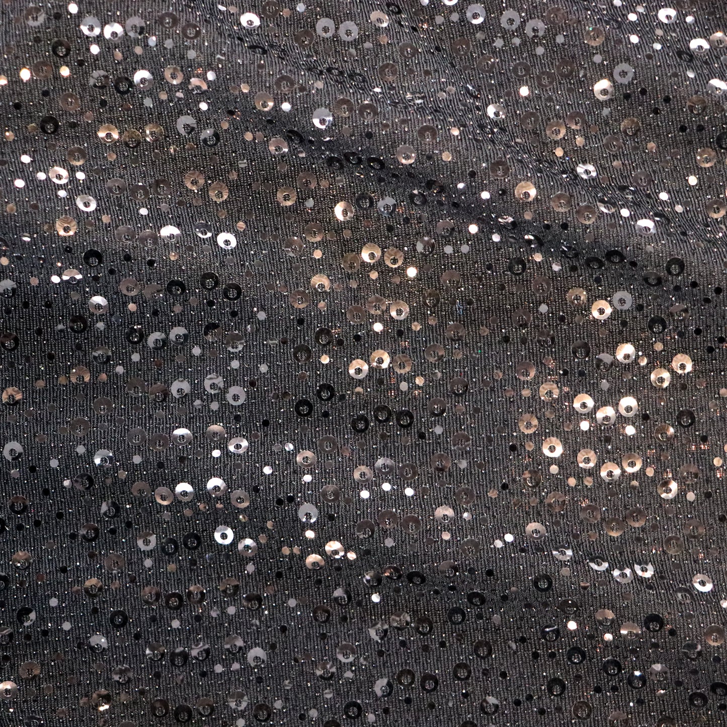 Black Sequin Lurex