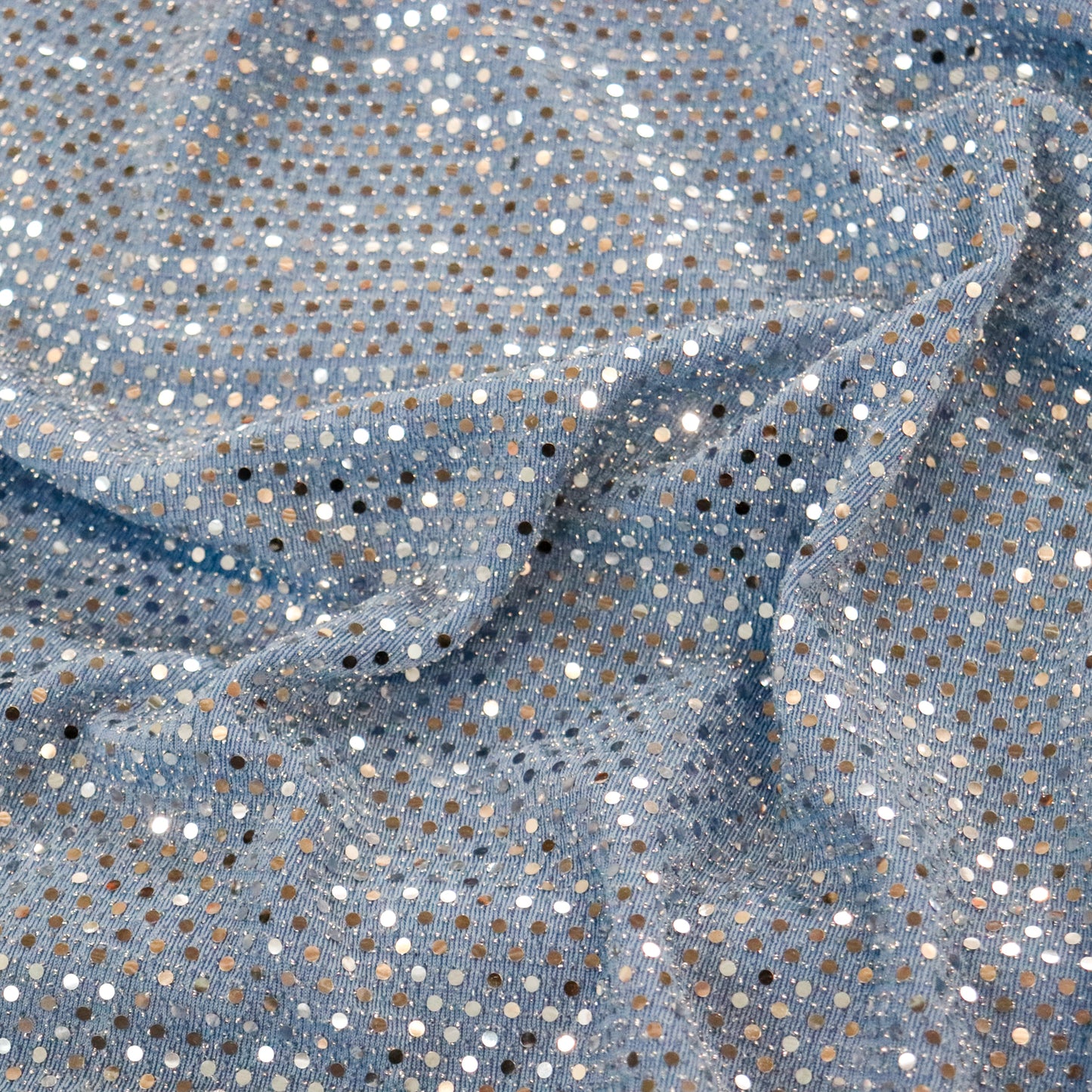 Light Blue Sequin Lurex