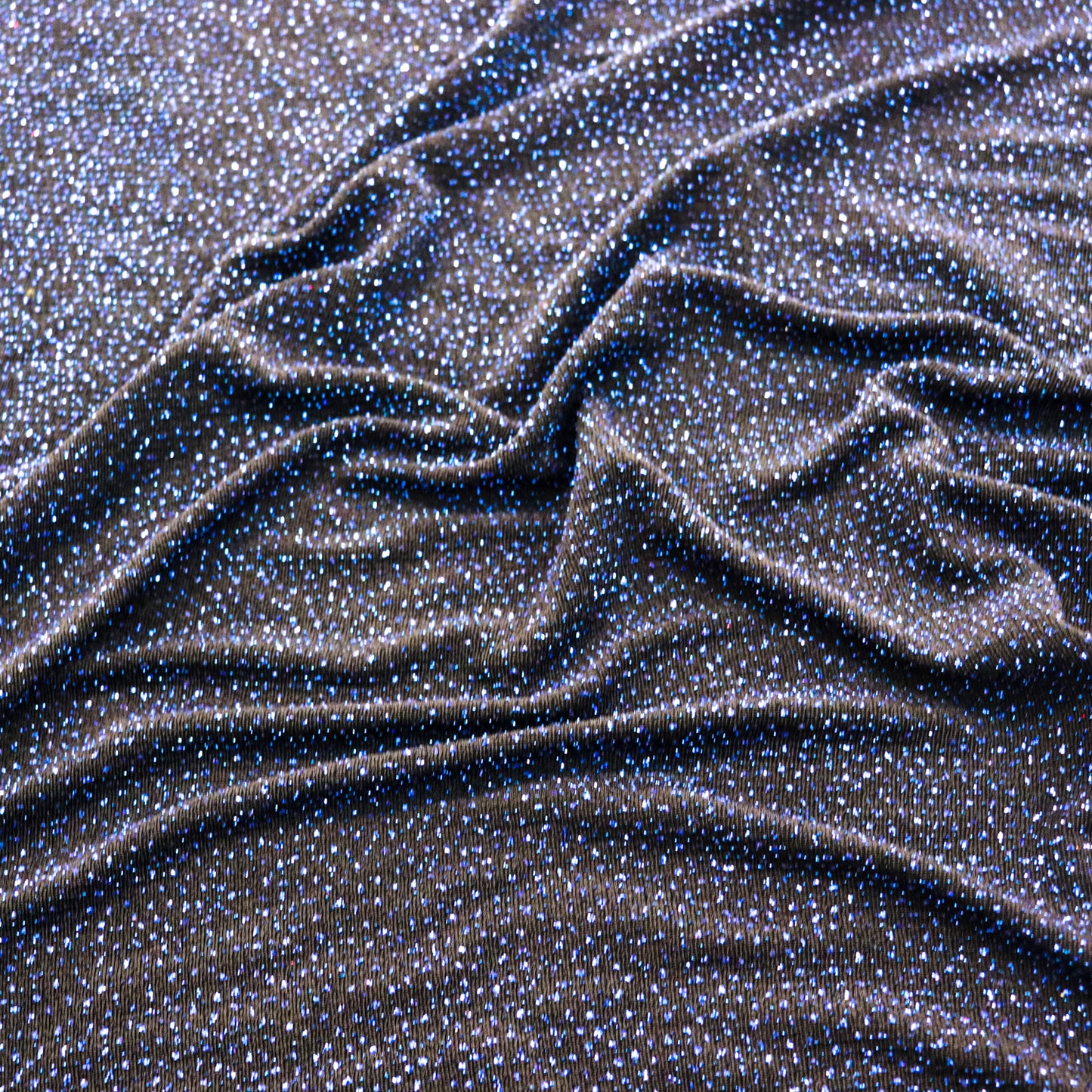 Black Blue Shiny Lurex