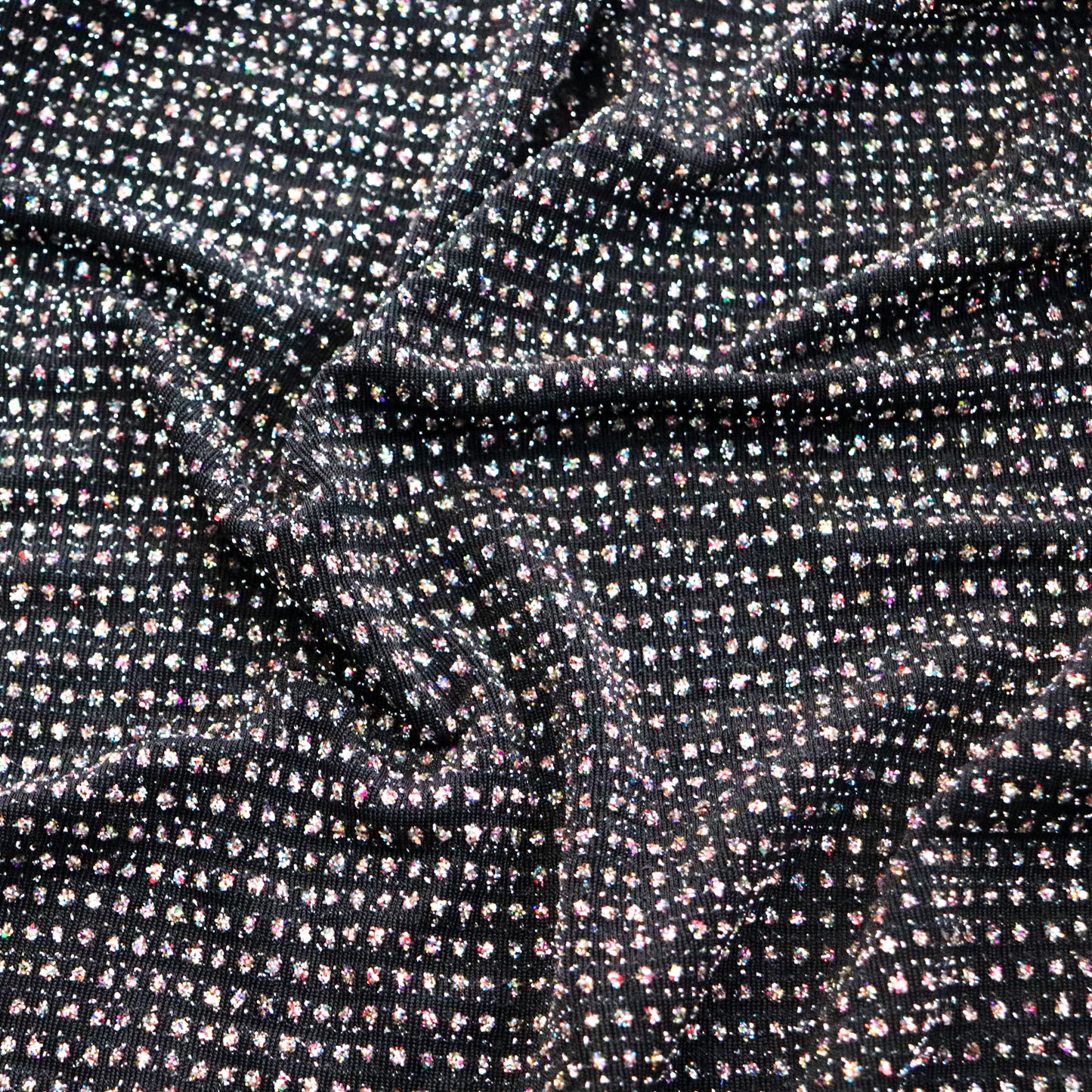 Multicolour Glitter Black Lurex