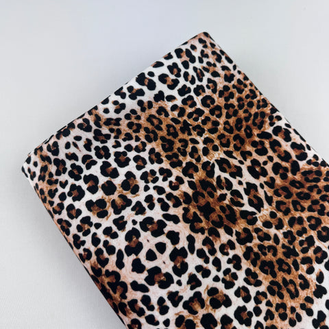 FS1252 Leopard Skin Animal Print Scuba Stretch Knit Fabric