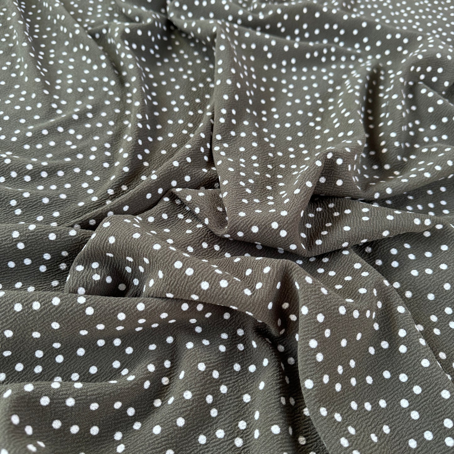 Polka Dots Liverpool Fabric Stretch Lightweight Material