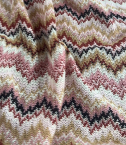 Zigzag Chevron Knit Stretch Fabric