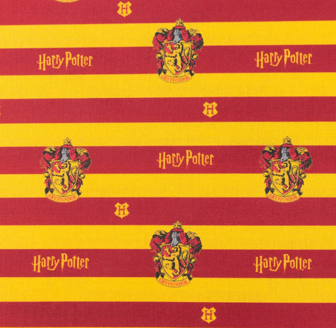 FS635_36 Harry Potter – Gryffindor Stripe Cotton Fabric