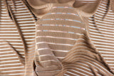 FS1199 Plain Burnout 2 x 1 Rib Stretch Fabric Ivory Chocolate | Fabric | Black, drape, Fabric, fashion fabric, FS988, Ivory, jersey, making, New, Plain, Power Mesh, Powermesh, Rib, Ribbed, Ribbing, sewing, stretch, Stretchy | Fabric Styles