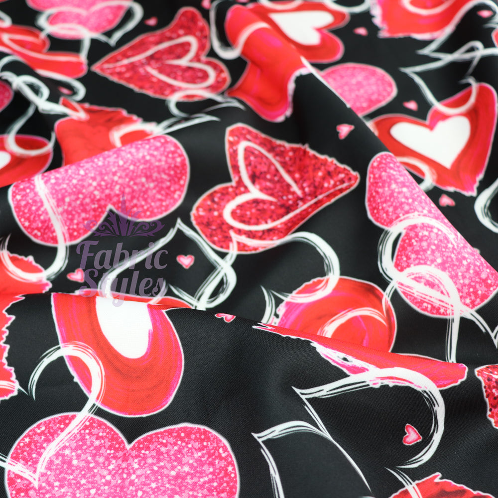 Sparkled Love Hearts