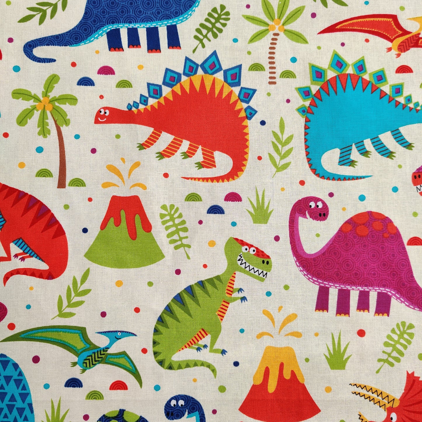 Dinosaur Print Cotton Fabric 0.37 Metres