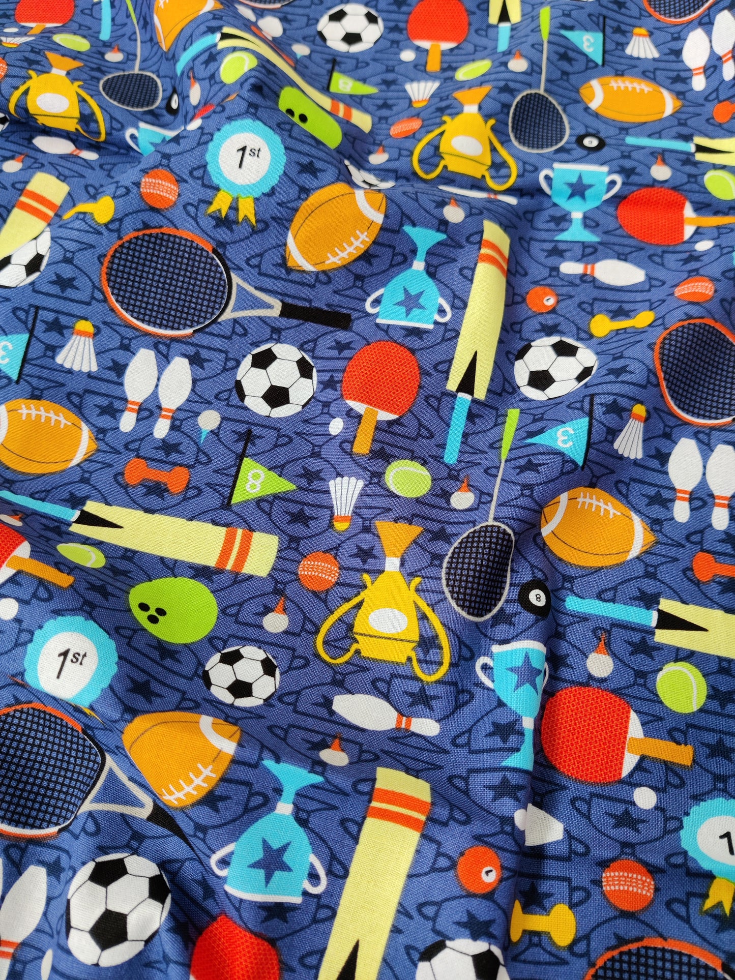 Sports Cotton Fabric 0.3 Metres