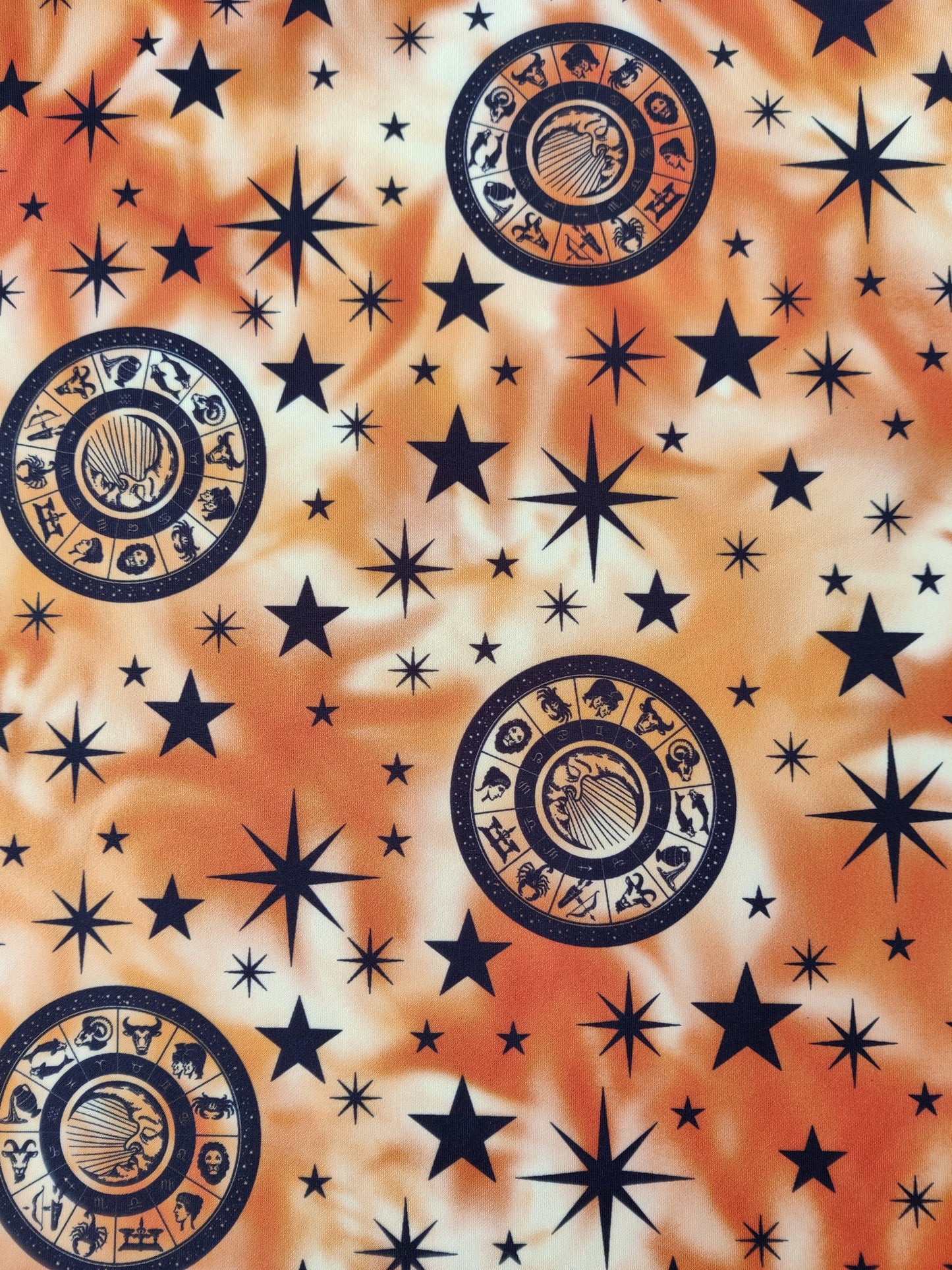 Galaxy Zodiac Scuba Fabric | Lightweight Stretch Galaxy Print