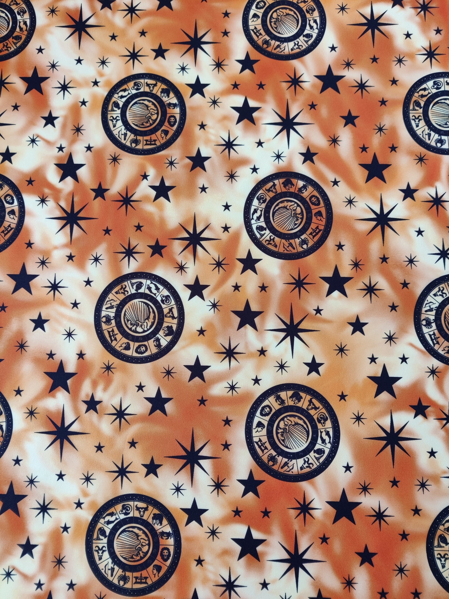 Galaxy Zodiac Scuba Fabric | Lightweight Stretch Galaxy Print
