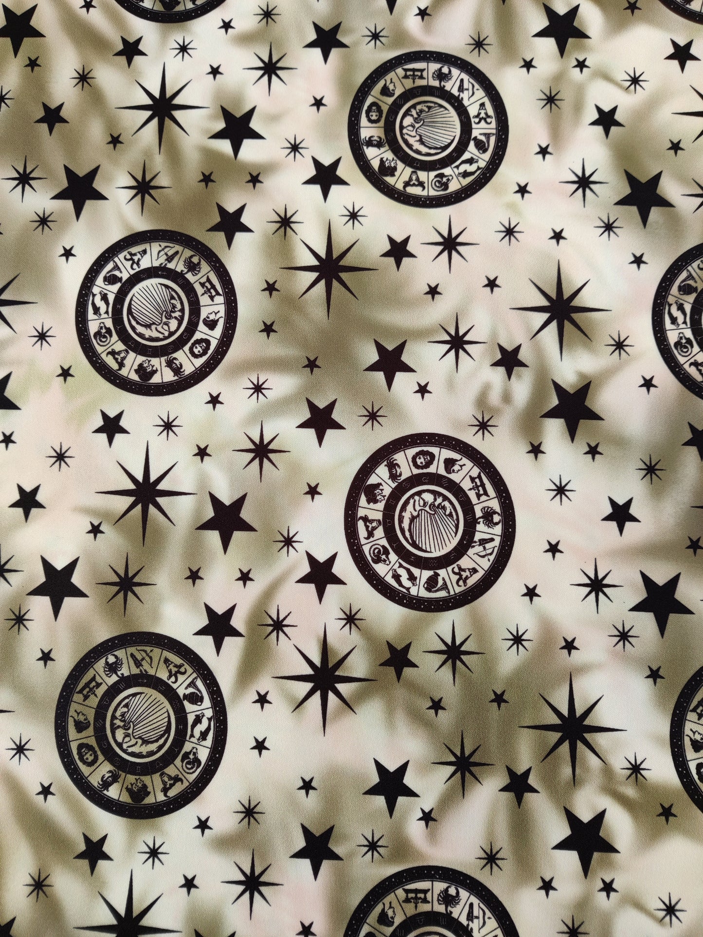 Galaxy Zodiac Scuba Fabric | Lightweight Stretch Galaxy Print