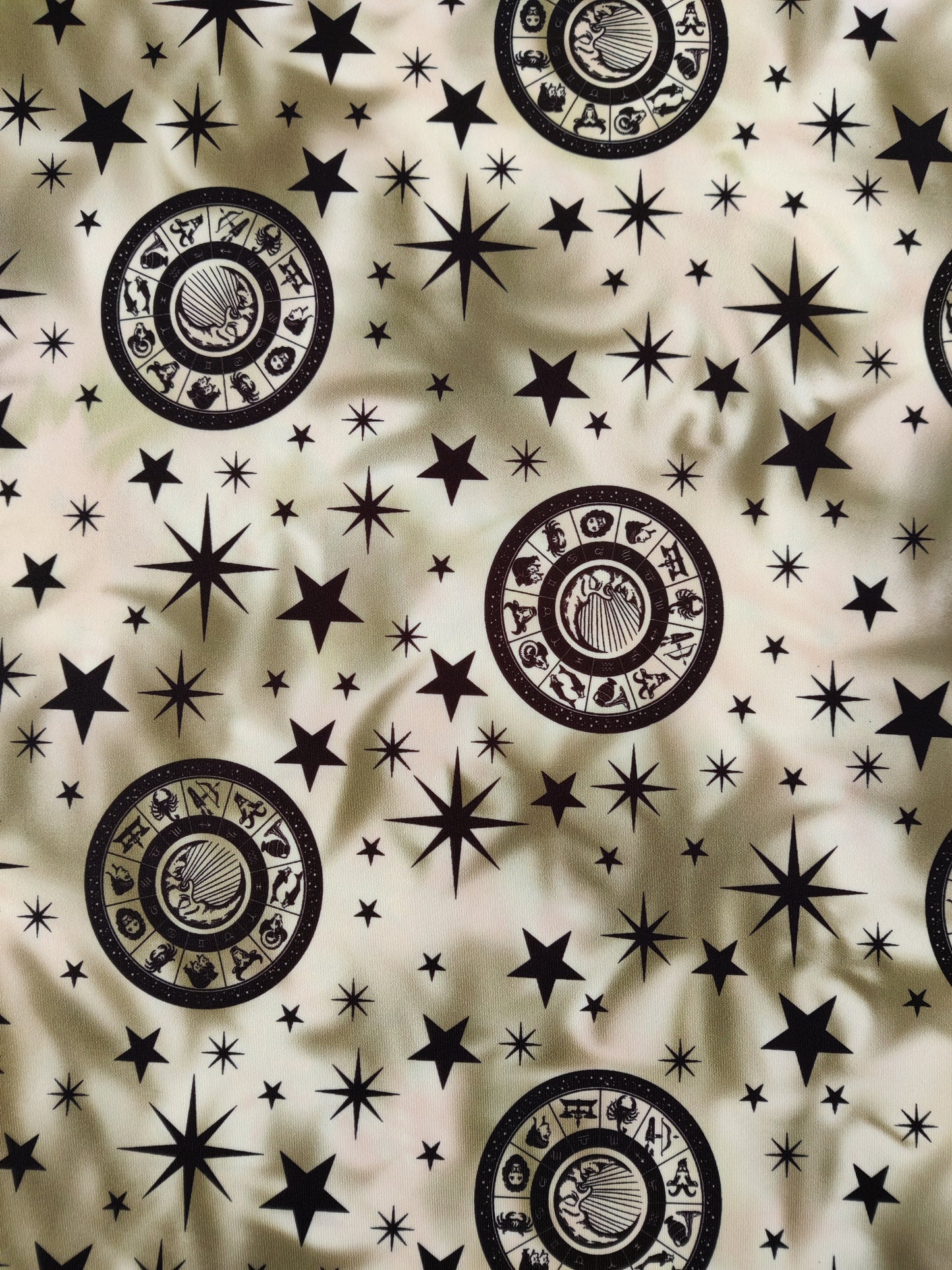 Galaxy Zodiac Scuba Fabric | Lightweight Stretch Galaxy Print
