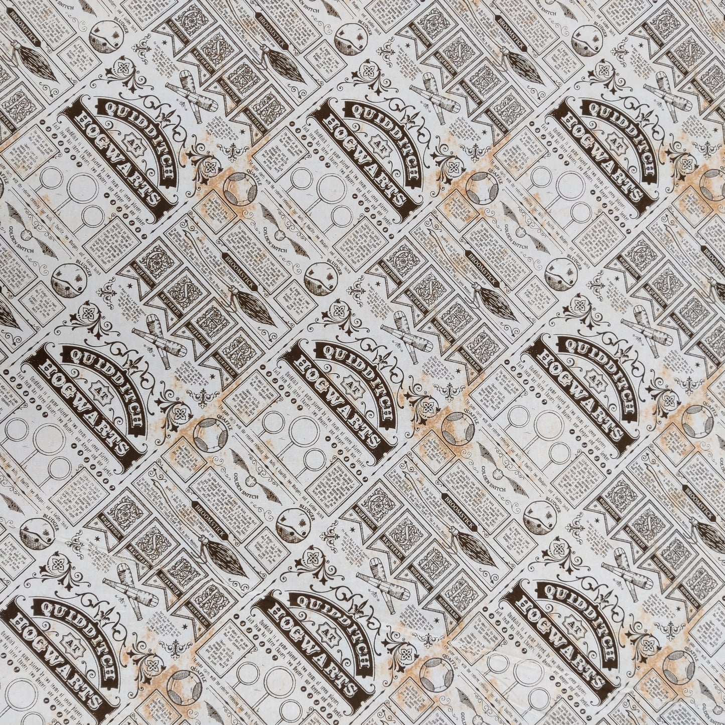 Quidditch Harry Potter Cotton Fabric 0.44 Metres