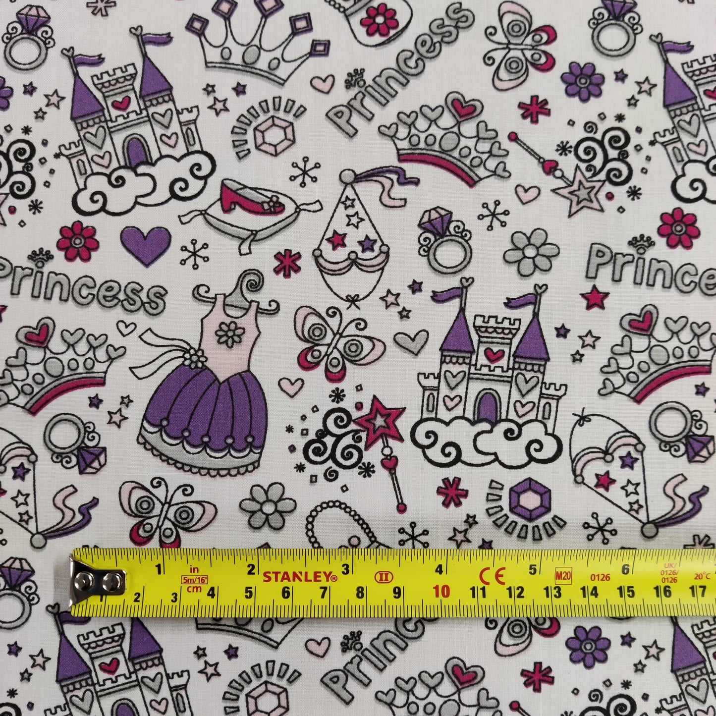 White Princess Polycotton