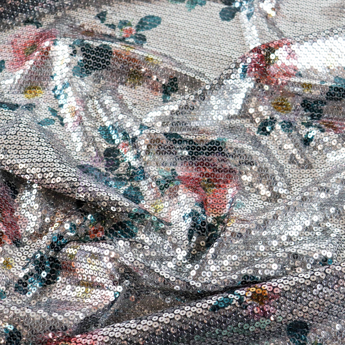 Floral Sequin Fabric