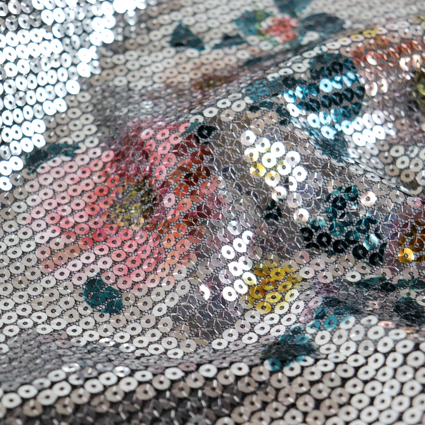 Floral Sequin Fabric