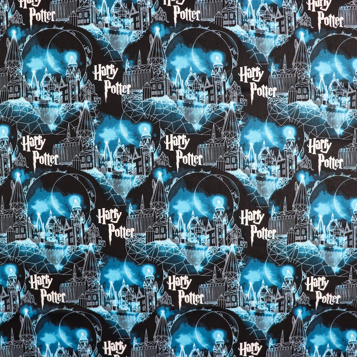 Hogwarts Moon Harry Potter Cotton Fabric 0.34 Metres