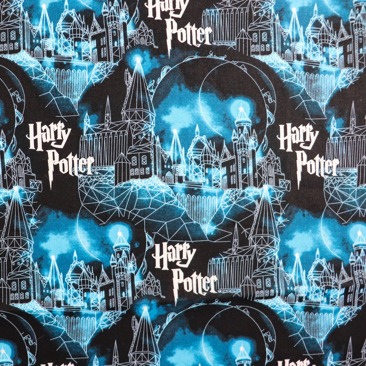 Hogwarts Moon Harry Potter Cotton Fabric 0.34 Metres