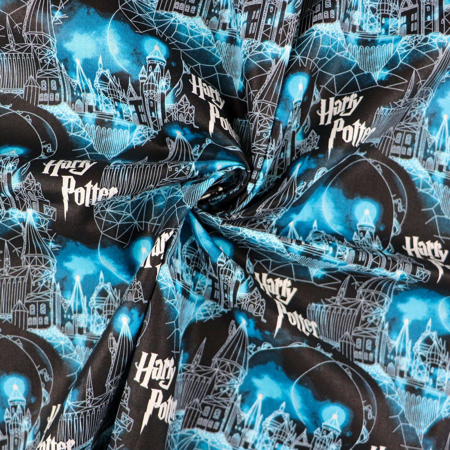 Hogwarts Moon Harry Potter Cotton Fabric 0.34 Metres