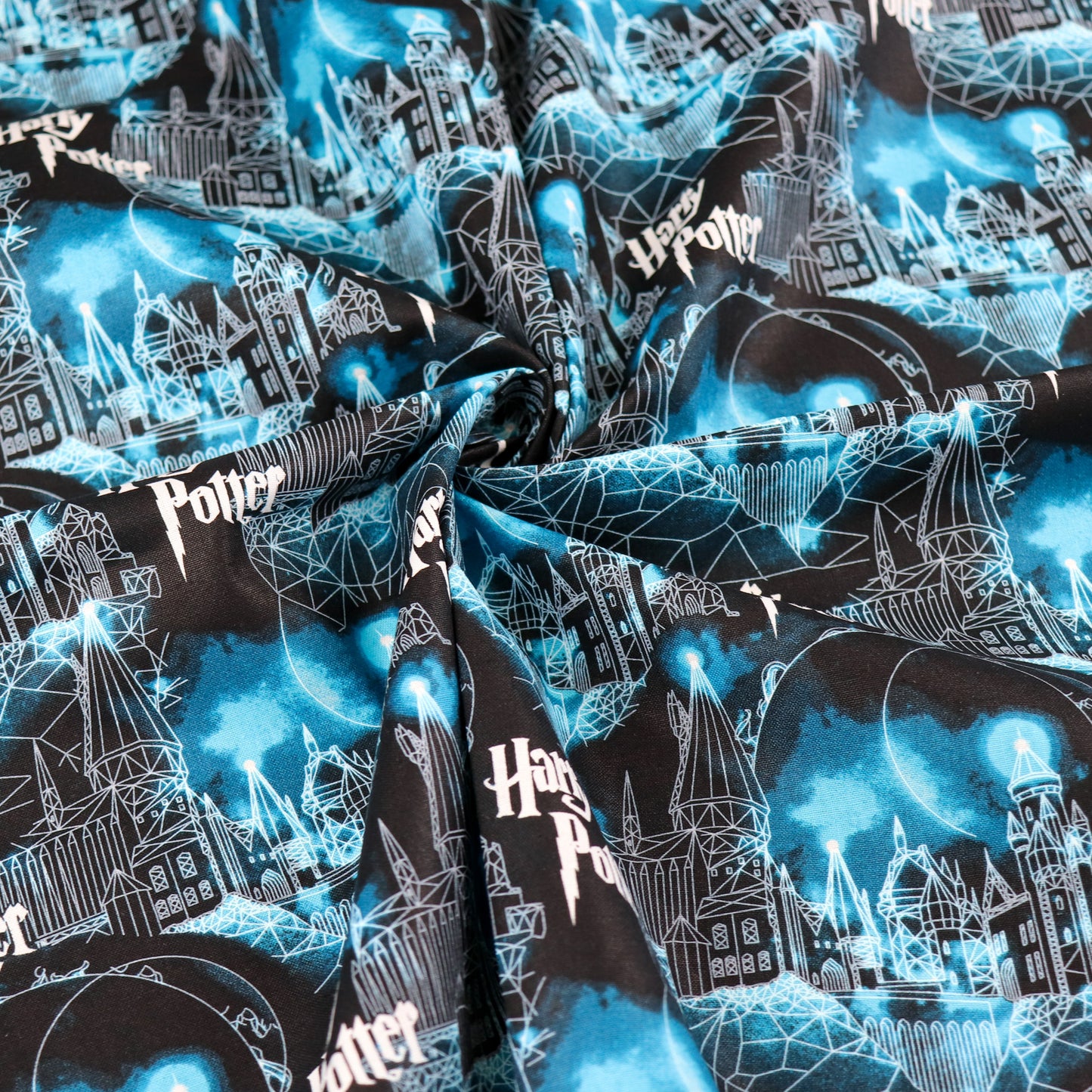 Hogwarts Moon Harry Potter Cotton Fabric 0.34 Metres