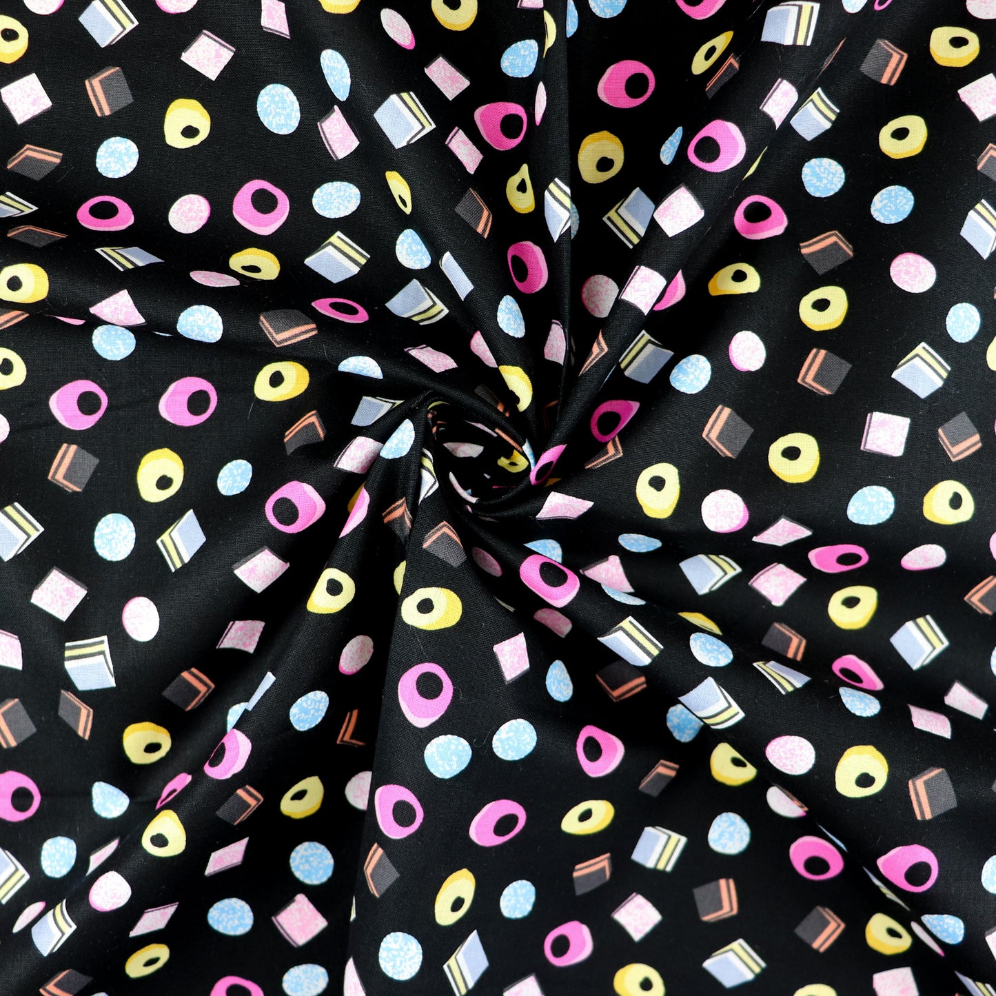 Liquorice Allsorts Cotton Fabric 0.8 Metres