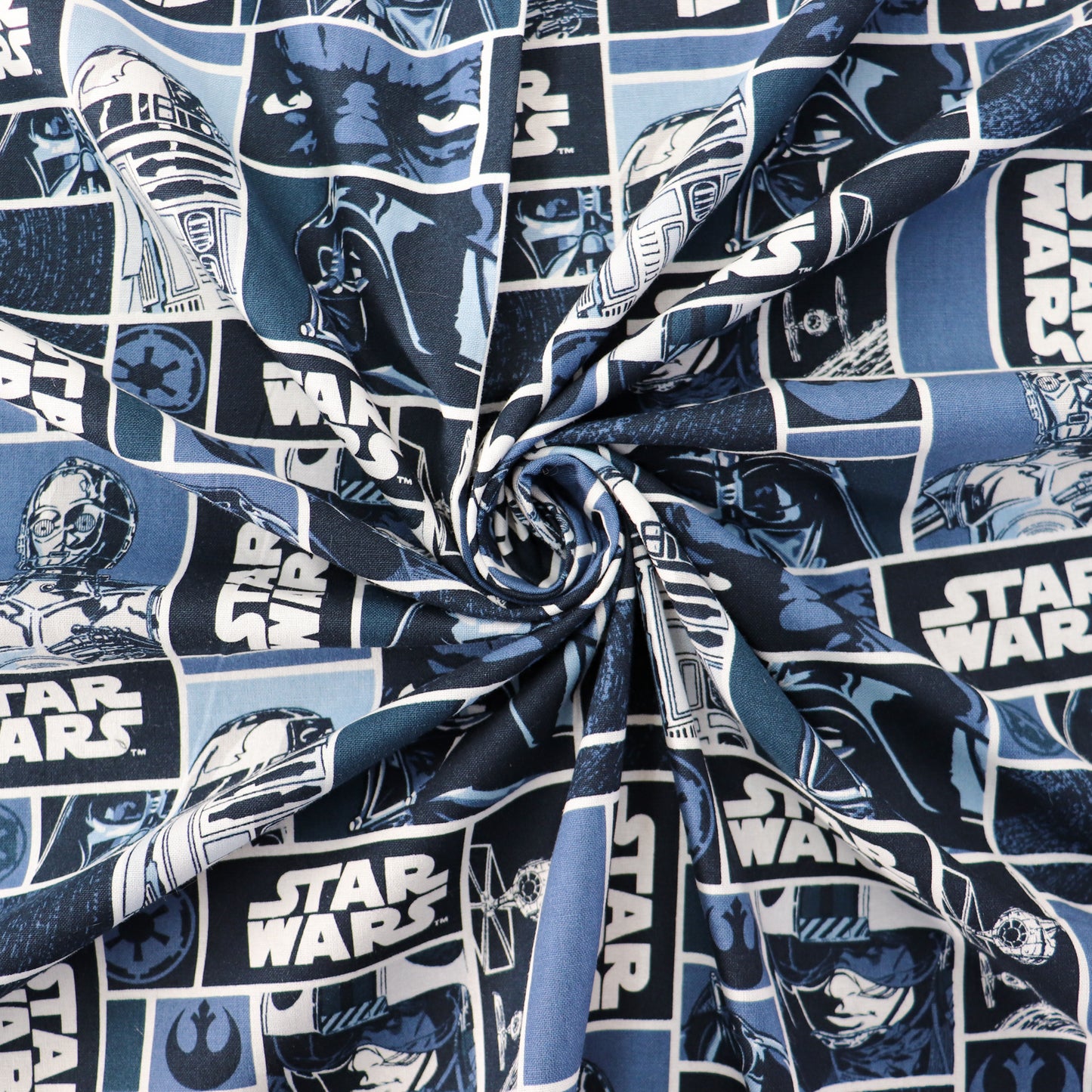 Star Wars Darth Vader R2 D2 Cotton Fabric 0.35 Metres