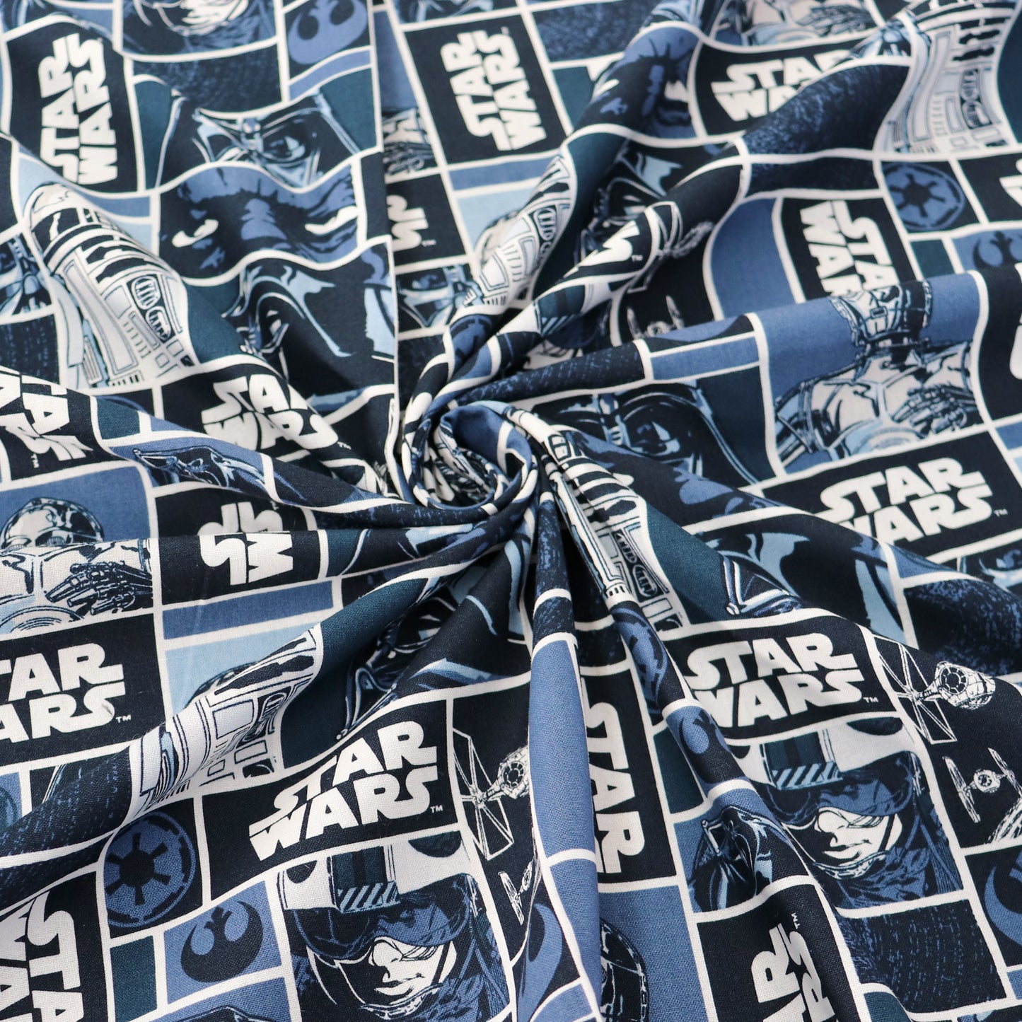 Star Wars Darth Vader R2 D2 Cotton Fabric 0.35 Metres