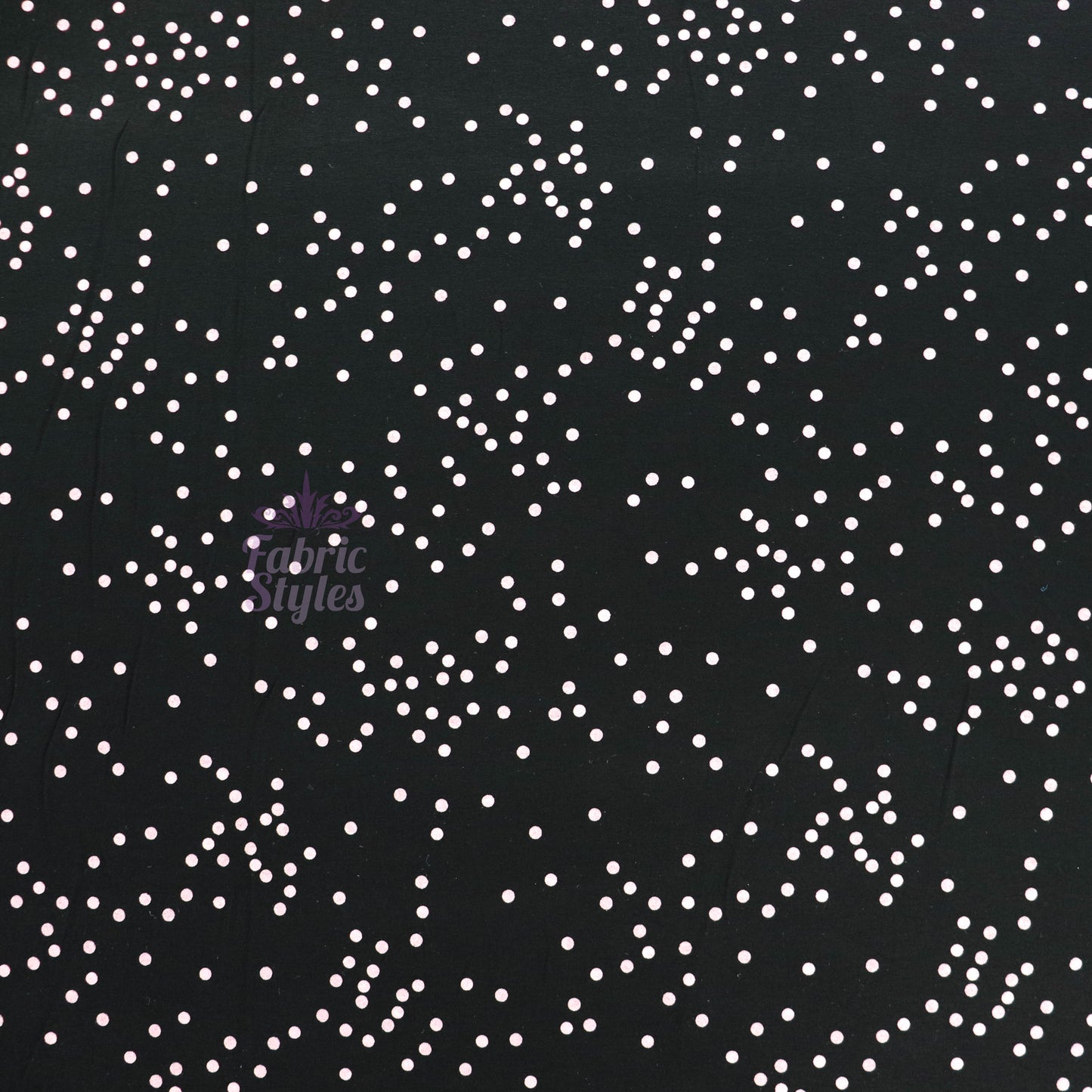 5mm Light Pink Polka Dot Viscose Elastane Fabric
