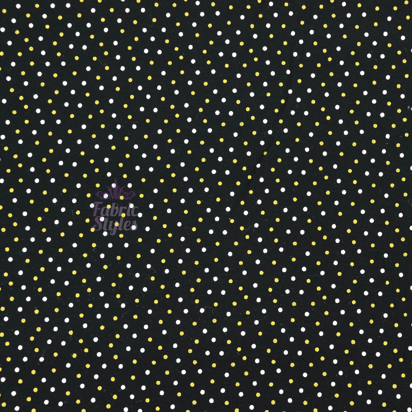 2mm White Gold Polka Dot Viscose Elastane Fabric