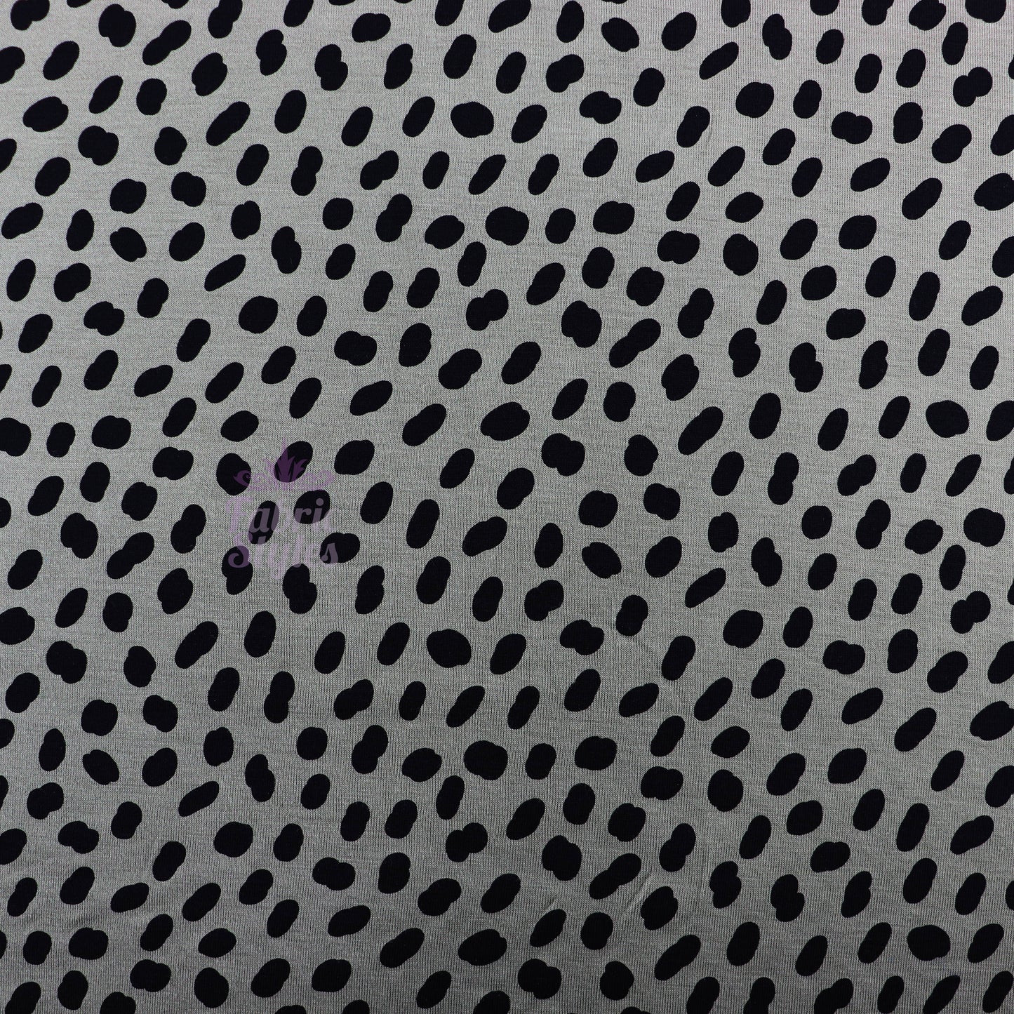 Khaki Black Spots Viscose Elastane