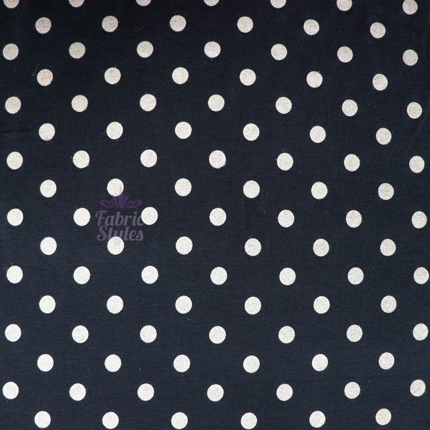 10mm Beige Polka Dot Viscose Elastane