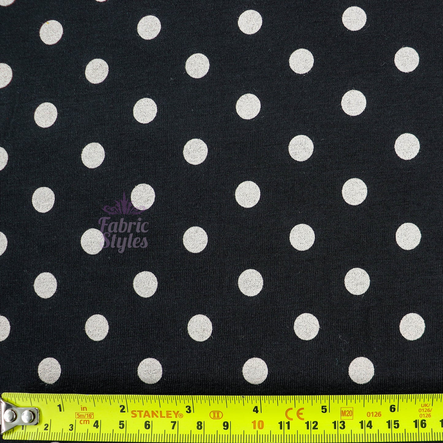 10mm Beige Polka Dot Viscose Elastane
