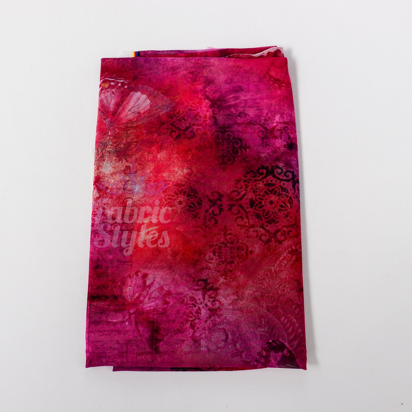 Pink Butterfly Power Mesh Fabric