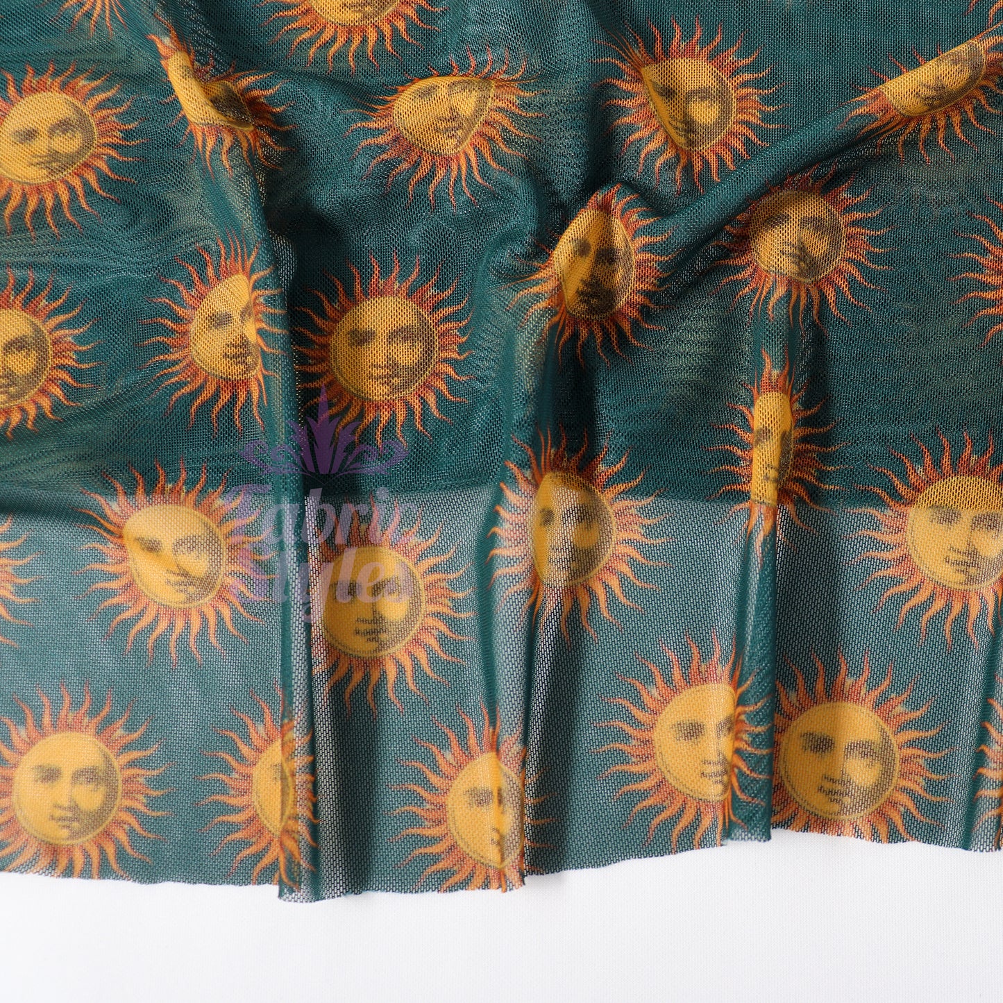 Sun Face Power Mesh Fabric