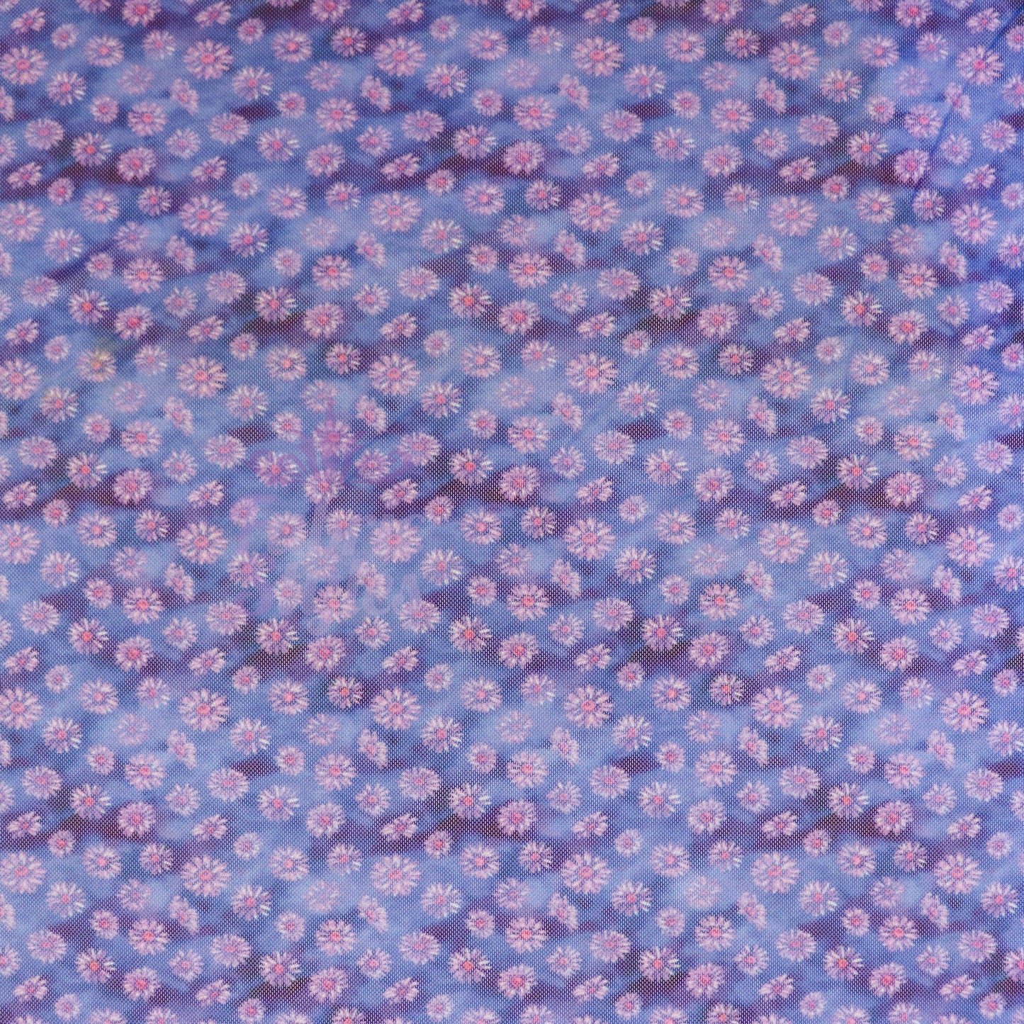 Ditsy Daisy Floral Power Mesh Fabric