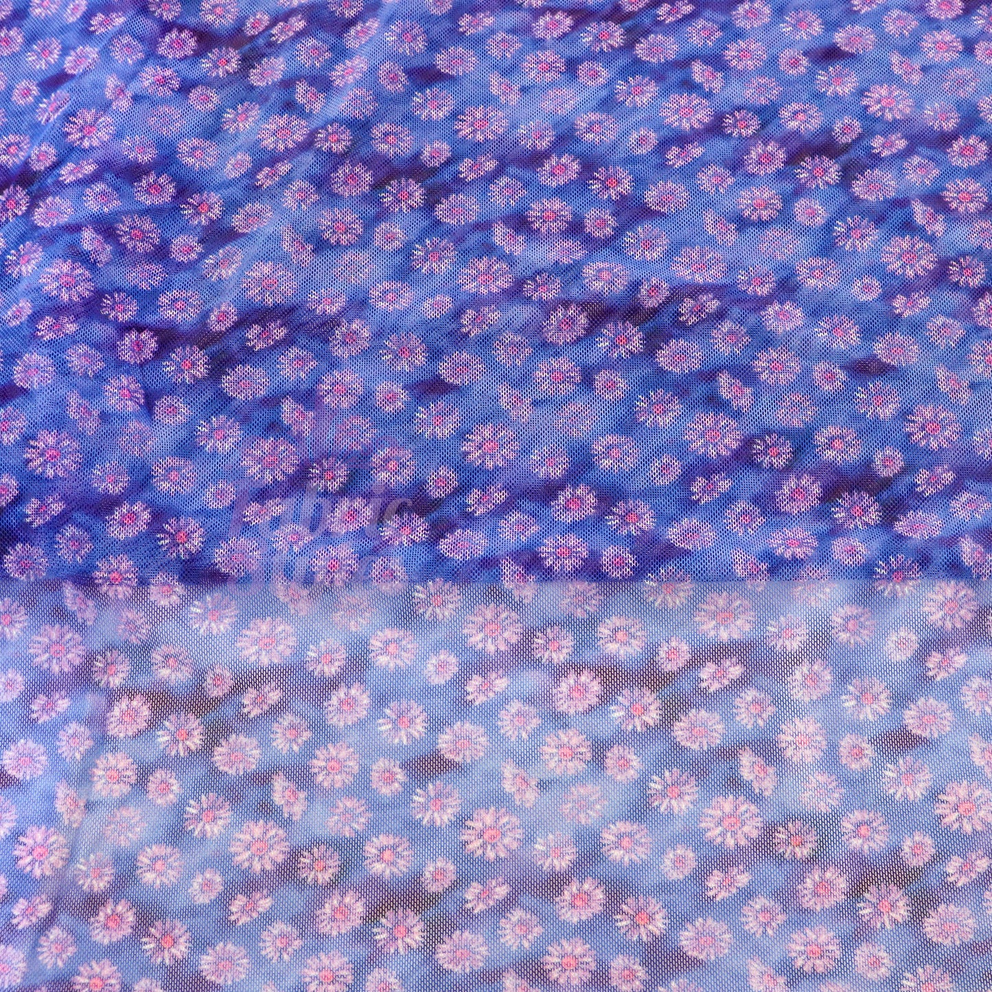 Ditsy Daisy Floral Power Mesh Fabric