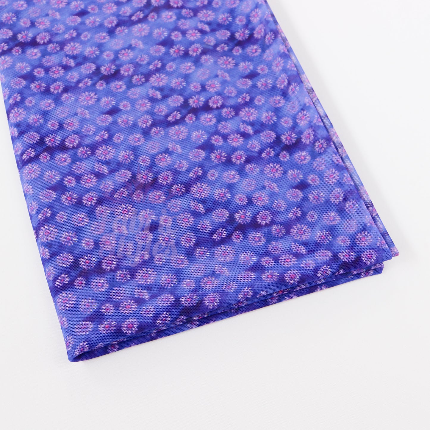 Ditsy Daisy Floral Power Mesh Fabric