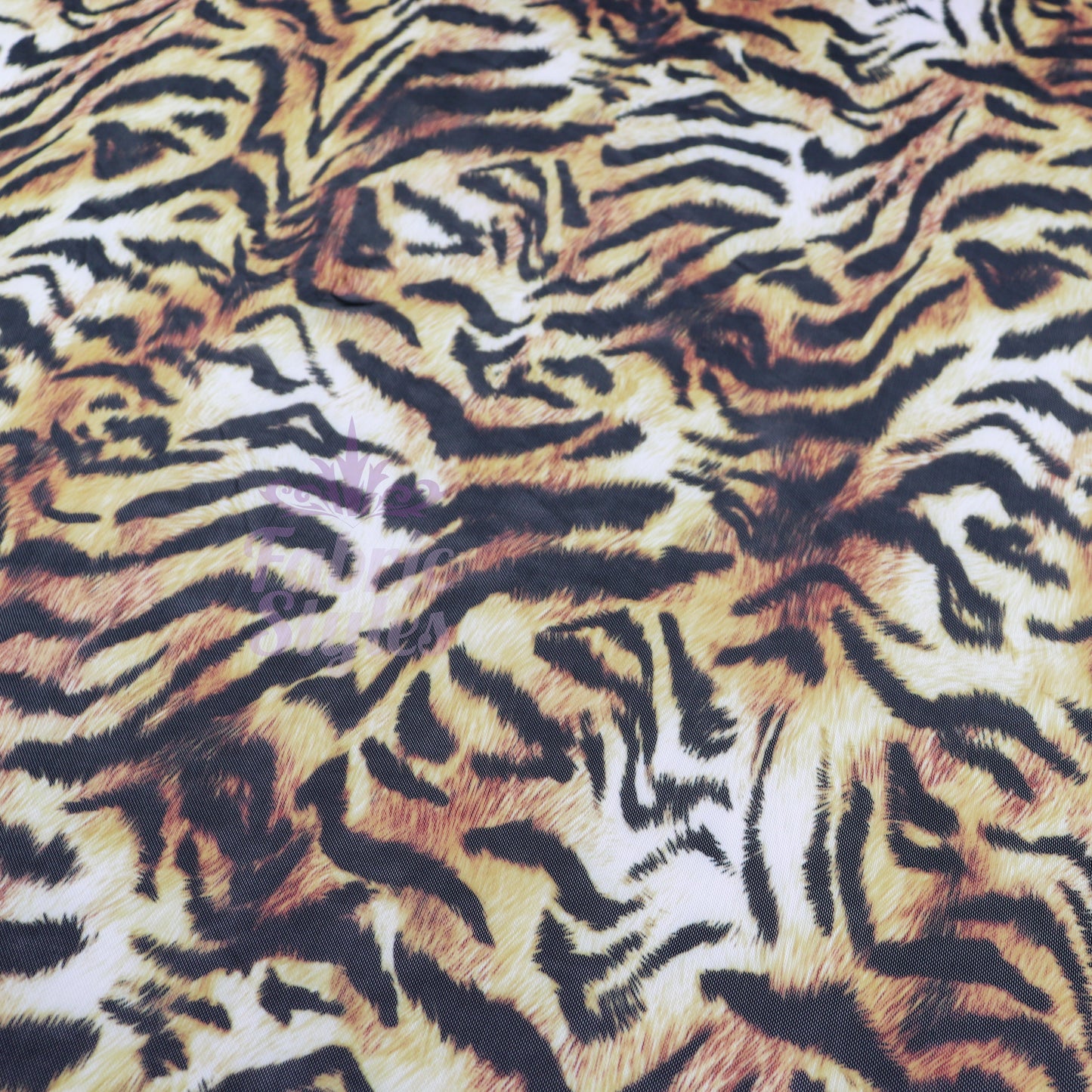 Tiger Print Power Mesh Fabric
